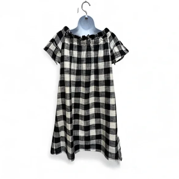 Philosophy Monochrome Linen Plaid Dress Size Small NWT - Picture 3 of 6